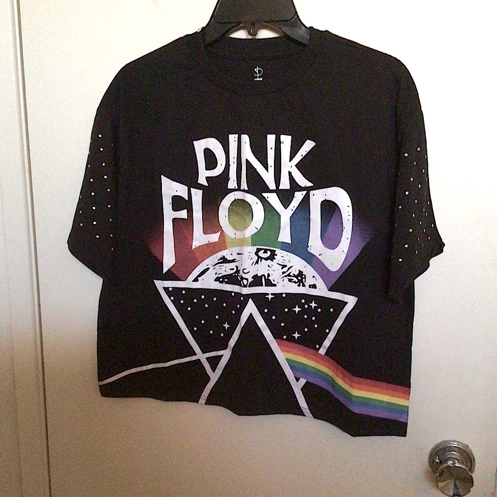Pink Floyd Cropped Graphic Tee